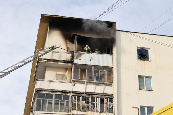 В Екатеринбурге произошел пожар на улице Свердлова