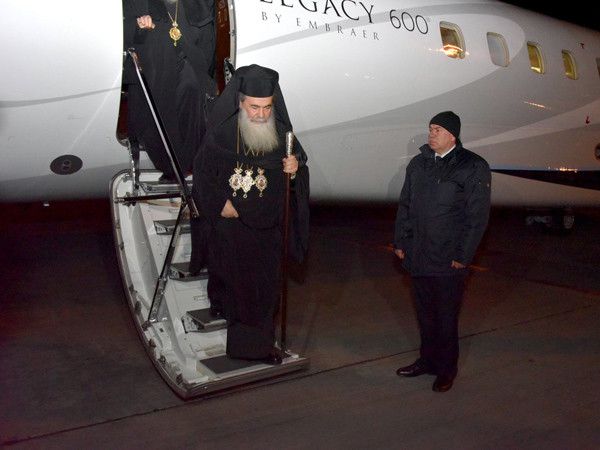 Патриарх Иерусалима прилетел в Екатеринбург