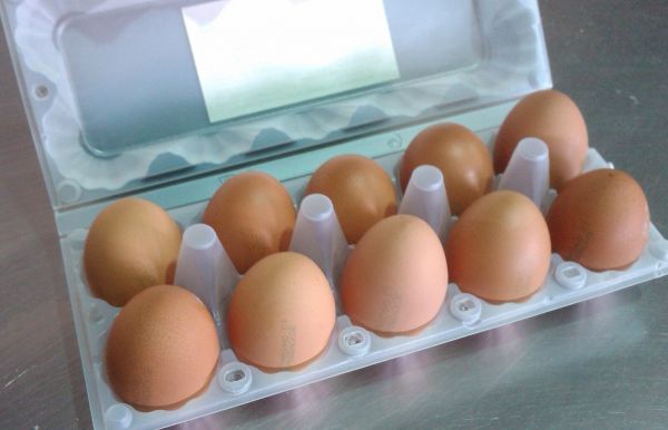 Яйца с позолотой