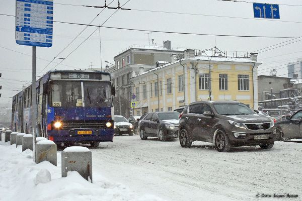 Из-за потепления Екатеринбург буквально утонул в снежной каше