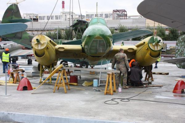 В музее военной техники появился бомбардировщик, сбитый в 1942 году