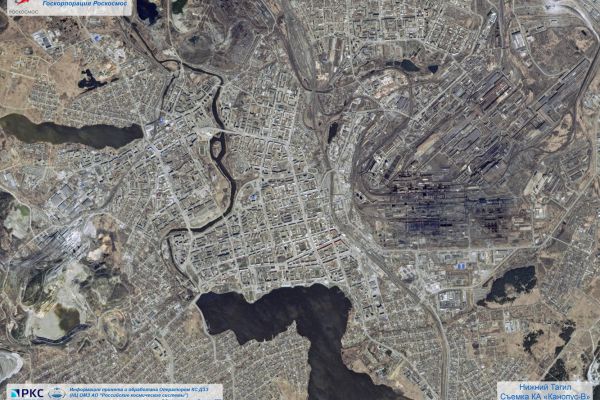 «Роскосмос» опубликовал фотографию Города трудовой доблести Нижнего Тагила с околоземной орбиты