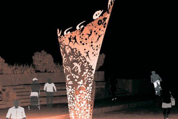 На Олимпийской набережной установят скульптуру «Пламя сердец»