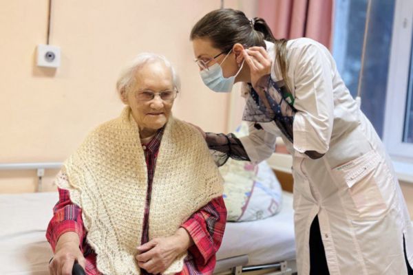 Участниц ВОВ укрепила свое здоровье на 102 году жизни