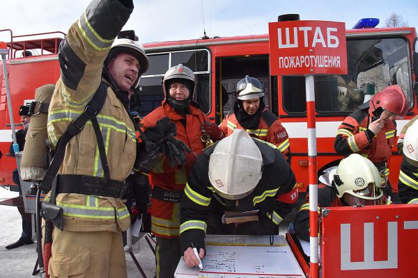 Сегодня в Центре культуры «Урал» тушили «пожар». Фото