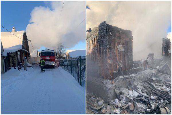 В Екатеринбурге пять человек пострадали при пожаре в садовом товариществе