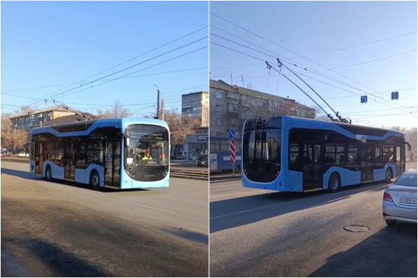 В Челябинске началась обкатка троллейбусов, произведенных для Екатеринбурга