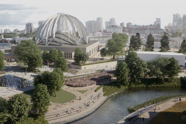 В Екатеринбурге началось благоустройства нового участка набережной Исети